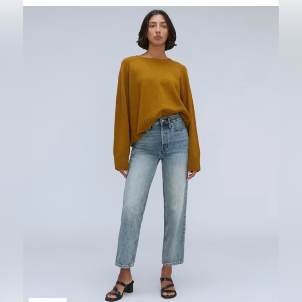 EVERLANE NWT the rigid way- high light wash jeans